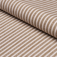 Load image into Gallery viewer, Schumacher Mathis Ticking Stripe Fabric 180594 / Flax