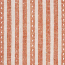 Load image into Gallery viewer, Schumacher Mathis Ticking Stripe Fabric 180595 / Spice