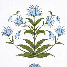 Load image into Gallery viewer, Schumacher Royal Poppy Stripe Fabric 180670 / Sky