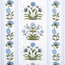 Load image into Gallery viewer, Schumacher Royal Poppy Stripe Fabric 180670 / Sky