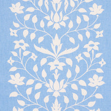 Load image into Gallery viewer, Schumacher Jaipur Mughal Flower Fabric 180681 / Cornflower Blue