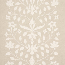 Load image into Gallery viewer, Schumacher Jaipur Mughal Flower Fabric 180682 / Ivory On Natural