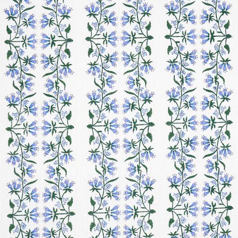 Schumacher Himalaya Hand Block Print Fabric 180691 / Lilac