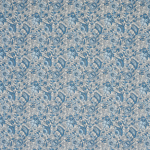Schumacher Daisy Indoor/Outdoor Fabric 180710 / Indigo