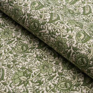 Schumacher Daisy Indoor/Outdoor Fabric 180711 / Leaf Green
