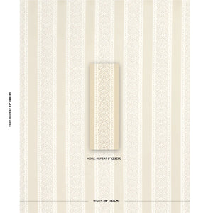 Schumacher Jasmine Indoor/Outdoor Fabric 180742 / Neutral