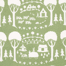 Load image into Gallery viewer, Schumacher Farm Scene Fabric 180880 / Green