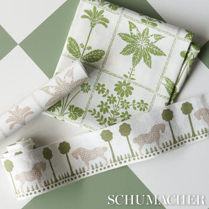 Schumacher Georgia Wildflowers Fabric 180890 / Leaf