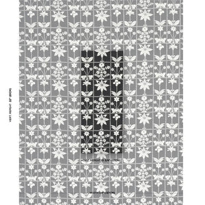 Schumacher Georgia Wildflowers Fabric 180893 / Black