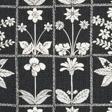 Load image into Gallery viewer, Schumacher Georgia Wildflowers Fabric 180893 / Black