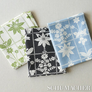 Schumacher Georgia Wildflowers Fabric 180893 / Black
