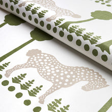Load image into Gallery viewer, Schumacher Polka Dot Pony Fabric 180900 / Olive