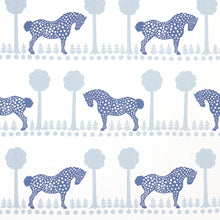 Load image into Gallery viewer, Schumacher Polka Dot Pony Fabric 180901 / Blue