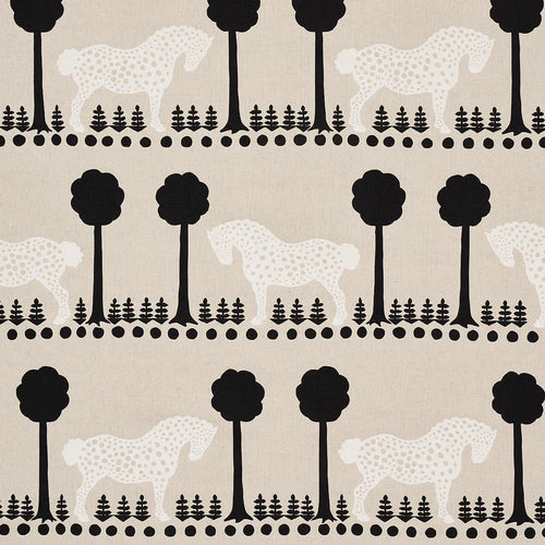 Schumacher Polka Dot Pony Fabric 180902 / Natural