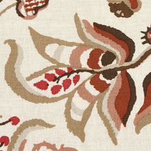 Load image into Gallery viewer, Schumacher Alexandra Vine Linen Fabric 180971 / Natural &amp; Spice