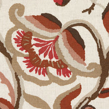 Load image into Gallery viewer, Schumacher Alexandra Vine Linen Fabric 180971 / Natural &amp; Spice