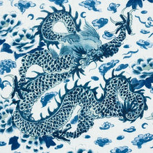 Load image into Gallery viewer, Schumacher Empress Dragon  Fabric 181030 / Delft