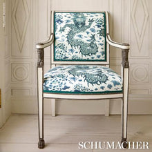 Load image into Gallery viewer, Schumacher Empress Dragon  Fabric 181030 / Delft