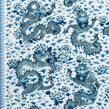 Load image into Gallery viewer, Schumacher Empress Dragon  Fabric 181030 / Delft