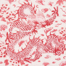 Load image into Gallery viewer, Schumacher Empress Dragon  Fabric 181032 / Rose