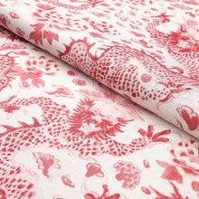 Load image into Gallery viewer, Schumacher Empress Dragon  Fabric 181032 / Rose