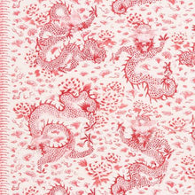 Load image into Gallery viewer, Schumacher Empress Dragon  Fabric 181032 / Rose