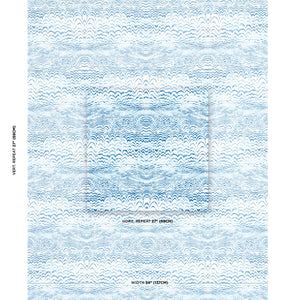 Schumacher Ink Wave Print Indoor/Outdoor Fabric 181050 / Indigo