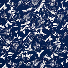 Load image into Gallery viewer, Schumacher Palisades Palm Print Indoor/Outdoor Fabric 181070 / Indigo