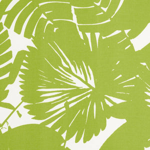 Schumacher Palisades Palm Print Indoor/Outdoor Fabric 181071 / Fern