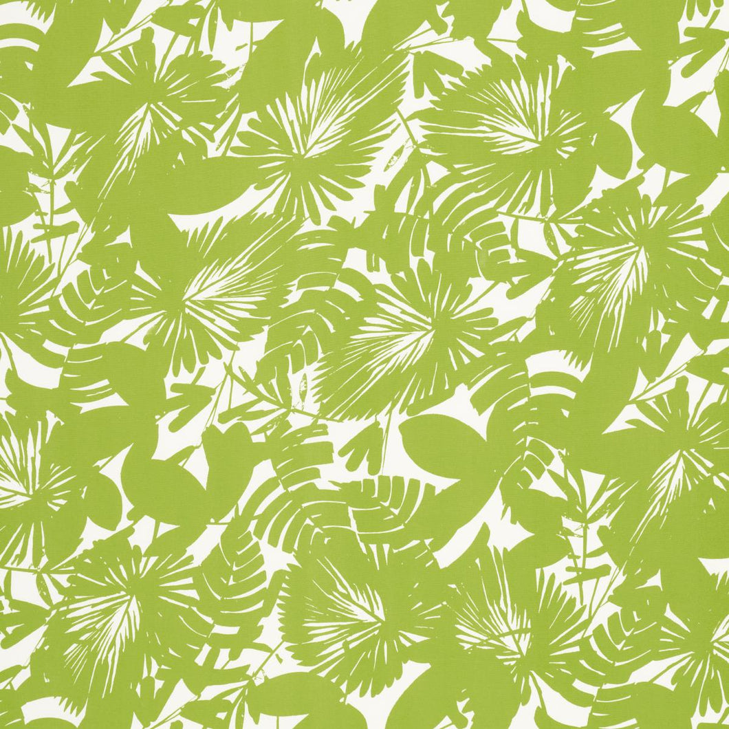 Schumacher Palisades Palm Print Indoor/Outdoor Fabric 181071 / Fern