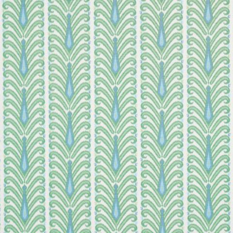 Schumacher Augustine Ikat Fabric 181271 / Leaf