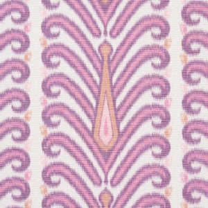 Schumacher Augustine Ikat Fabric 181272 / Fuchsia