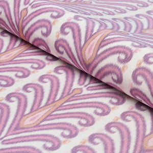 Schumacher Augustine Ikat Fabric 181272 / Fuchsia