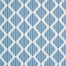 Load image into Gallery viewer, Schumacher  Kai Striped Ikat Fabric 181290 / Blue