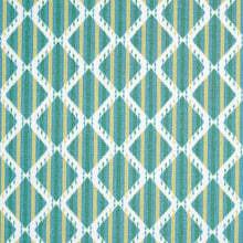 Load image into Gallery viewer, Schumacher  Kai Striped Ikat Fabric 181291 / Green