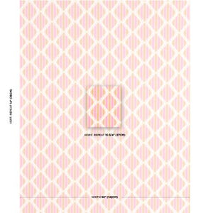 Schumacher  Kai Striped Ikat Fabric 181292 / Pink