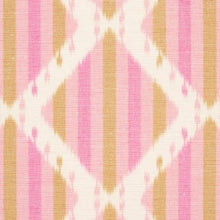 Load image into Gallery viewer, Schumacher  Kai Striped Ikat Fabric 181292 / Pink