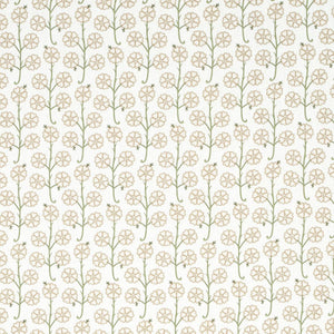 Schumacher Gardenia Fabric 181402 / Flax
