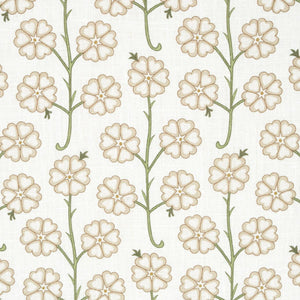 Schumacher Gardenia Fabric 181402 / Flax