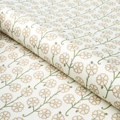 Schumacher Gardenia Fabric 181402 / Flax