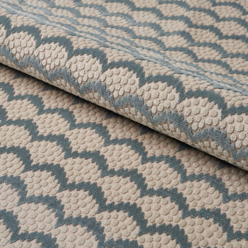 Schumacher Pollen Cut Velvet Fabric 181420 / Soft Jade