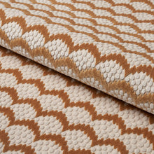 Load image into Gallery viewer, Schumacher Pollen Cut Velvet Fabric 181421 / Ochre