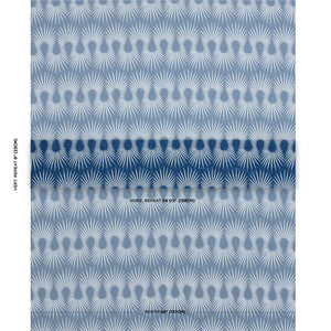 Schumacher Hedgehog Fabric 181450 / Denim White