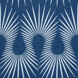 Schumacher Hedgehog Fabric 181450 / Denim White