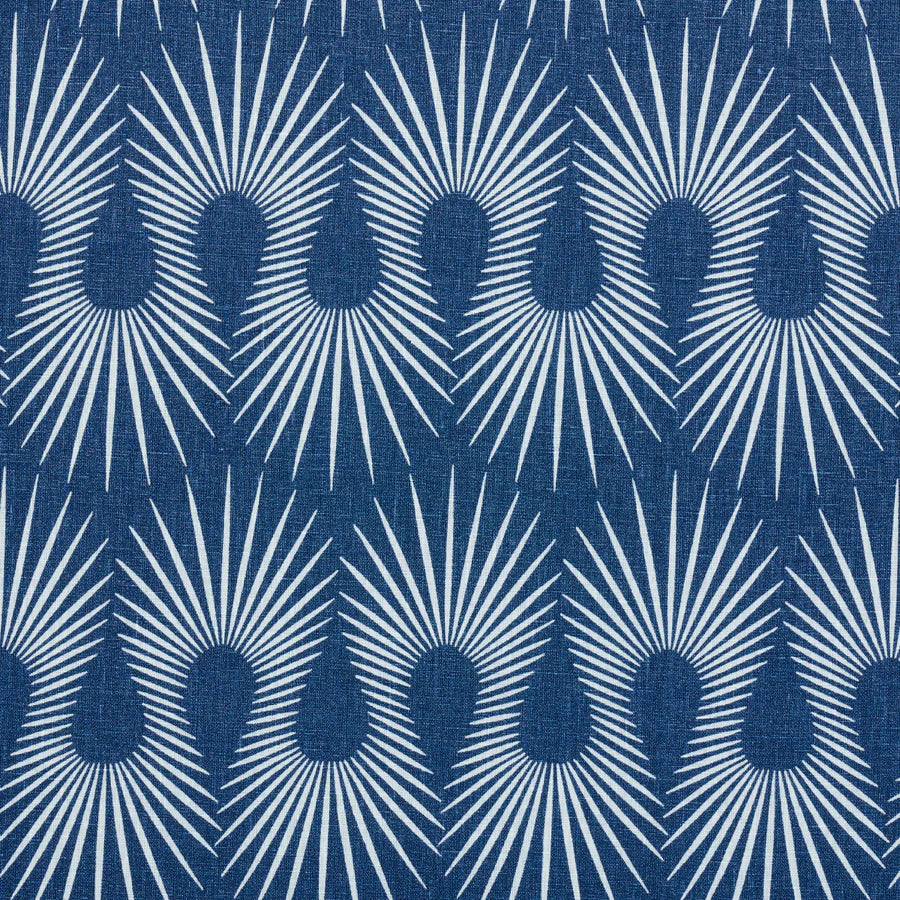 Schumacher Hedgehog Fabric 181450 / Denim White