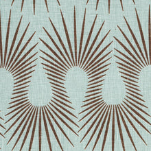 Load image into Gallery viewer, Schumacher Hedgehog Fabric 181451 / Duck Egg Brown