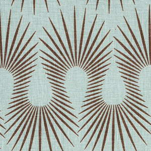 Schumacher Hedgehog Fabric 181451 / Duck Egg Brown