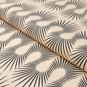 Schumacher Hedgehog Fabric 181452 / Putty Black