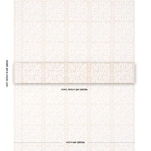 Schumacher Borneo Silk Fabric 181471 / White