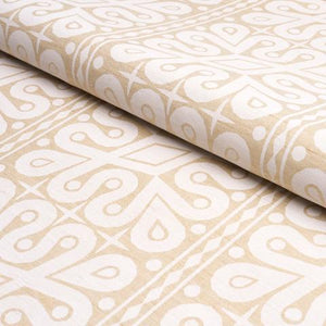 Schumacher Borneo Silk Fabric 181471 / White
